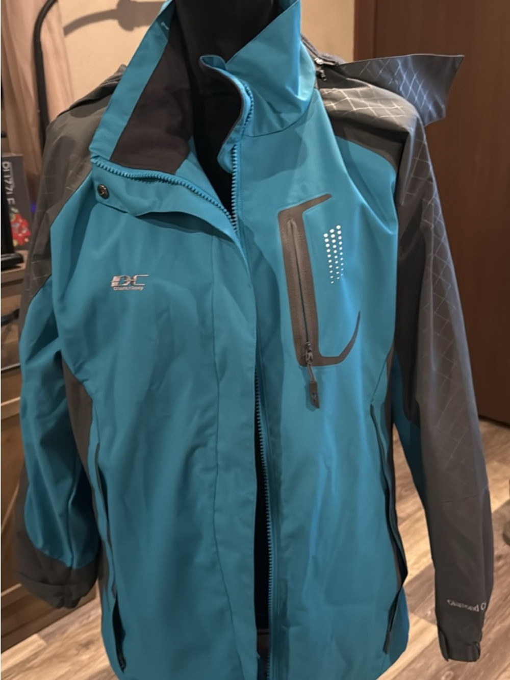 Unbranded Teal and Gray Waterproof Women's Jacket